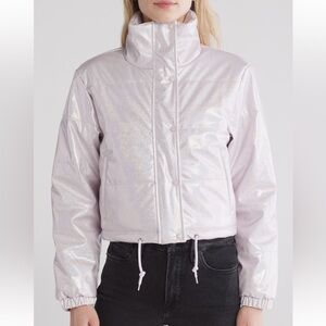 Vigoss Shimmering Light Pink Metallic Jacket Size M